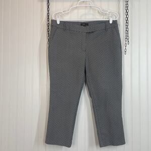 Dalia Women’s Black & White Mid Rise Cropped Stretchable Pants Size 12